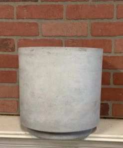 Petals And Blooms Home Decor Vases & Pots The Cloudy Grey Fiber Clay Planter | Large