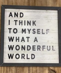 Petals And Blooms Home Decor Signs + Wall Decor Sentiment Pine Wood Framed Signs