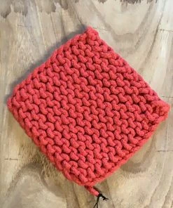 Petals And Blooms Home Decor Red Crotchet Pot Holder Kitchen Essentials