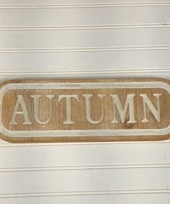 Petals And Blooms Home Decor Signs + Wall Decor Autumn Engraved Block Sign