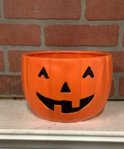 Petals And Blooms Home Decor Jack O Lantern Bowls Fall & Halloween Decor