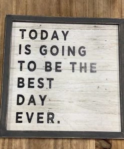 Petals And Blooms Home Decor Signs + Wall Decor Sentiment Pine Wood Framed Signs