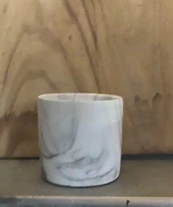 Petals And Blooms Home Decor Marble Design Ceramic Pot Vases & Pots