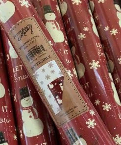 Petals And Blooms Home Decor Christmas Decor Snowman Gift Wrap
