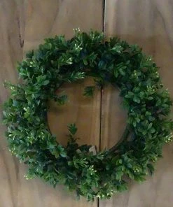 Petals And Blooms Home Decor Dark Green Boxwood Wreath