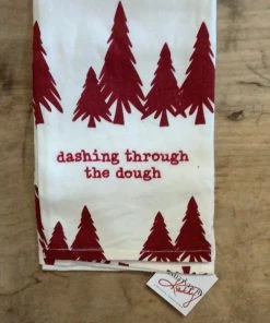 Petals And Blooms Home Decor Christmas Decor Dashing Through The Snow Kitchen Towel