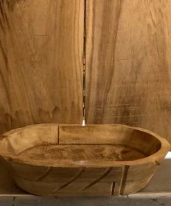 Petals And Blooms Home Decor Wood Décor Large Carved Wood Bowl