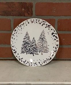 Petals And Blooms Home Decor Christmas Decor Gold Tree Christmas Plate