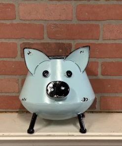 Petals And Blooms Home Decor Large Blue Pig Planter Vases & Pots