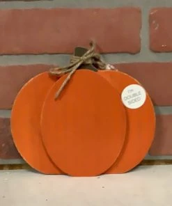 Petals And Blooms Home Decor Orange Pumpkin Wood Paint Cutout Fall & Halloween Decor