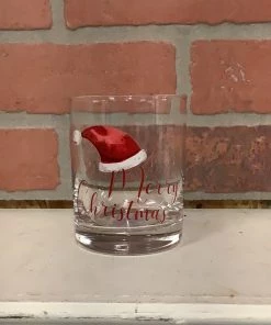 Petals And Blooms Home Decor Santa Christmas Drinking Glasses