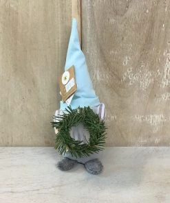 Petals And Blooms Decor Blue Mini Garden Gnome Sitter Gnomes