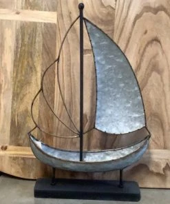 Petals And Blooms Home Decor Galvanized Sailboat Stand