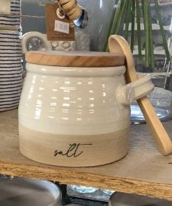 Petals And Blooms Decor Everyday Decor Stoneware Salt Cellar Set