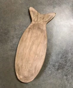 Petals And Blooms Decor Small Wooden Fish Tray