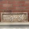 Petals And Blooms Home Decor Block Sign “be Our Guest” Signs + Wall Decor