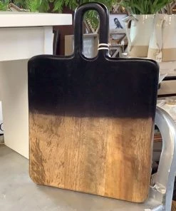 Petals And Blooms Decor Black Ombré Serving Board Charcuterie & Wood Accessories