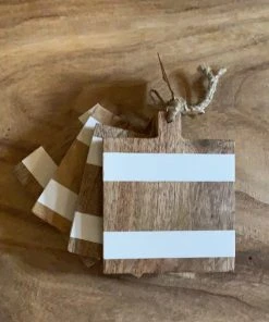 Petals And Blooms Home Decor Square Mini Charcuterie Coasters