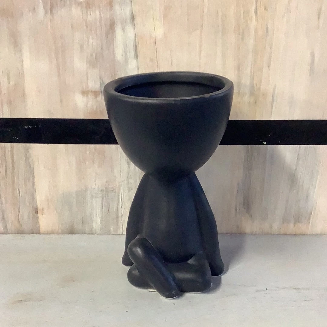 Petals And Blooms Decor Black Pot Body Shape | Large 1 Petals And Blooms Decor Black Pot Body Shape | Large