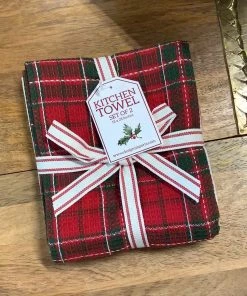 Petals And Blooms Home Decor Holiday Heritage Dishtowel Set Of 2 | 2 Assort.