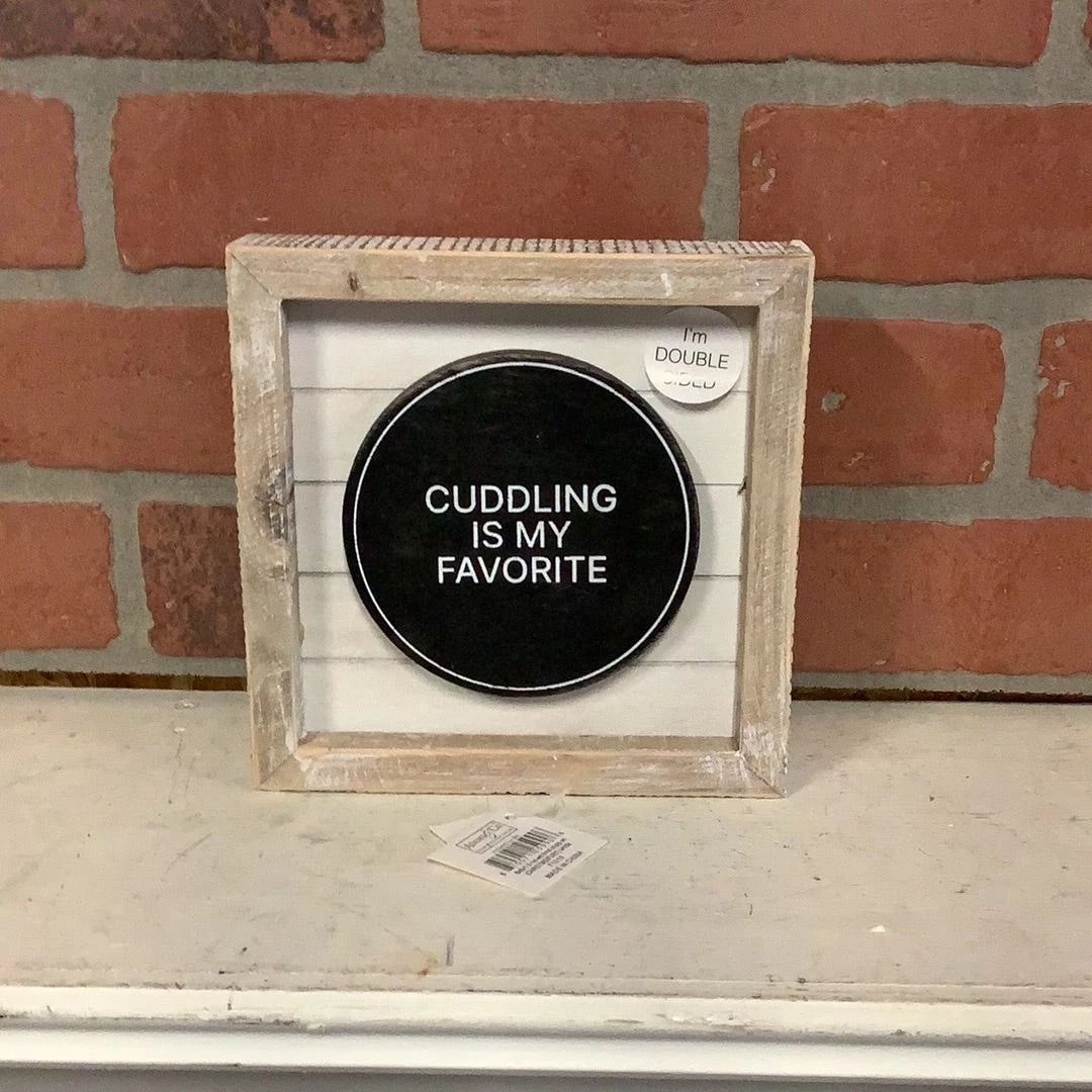 Petals And Blooms Home Decor Double Sided Wood Frame Christmas/Cuddling Sign Signs + Wall Decor 1 Petals And Blooms Home Decor Double Sided Wood Frame Christmas/Cuddling Sign Signs + Wall Decor