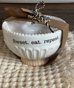 Petals And Blooms Decor Sweet. Eat. Repeat. Candy Dish With Scoop Everyday Decor