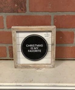 Petals And Blooms Home Decor Double Sided Wood Frame Christmas/Cuddling Sign Signs + Wall Decor