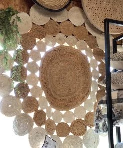 Petals And Blooms Decor Everyday Decor Round Jute Braided Rug | 3ft