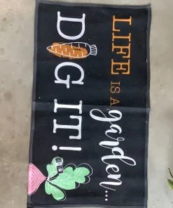 Petals And Blooms Decor Rugs With Garden Sayings