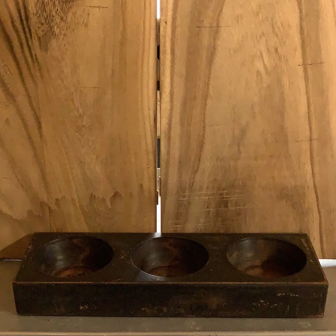 Petals And Blooms Home Decor 3 Hole Cheese Mold | Black Table Top Decor 1 Petals And Blooms Home Decor 3 Hole Cheese Mold | Black Table Top Decor