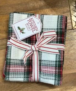 Petals And Blooms Home Decor Holiday Heritage Dishtowel Set Of 2 | 2 Assort.