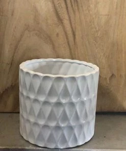 Petals And Blooms Decor Everyday Decor White Infinity Tear Drop Design Pot