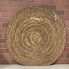 Petals And Blooms Home Decor Maize/cattail Round Mat