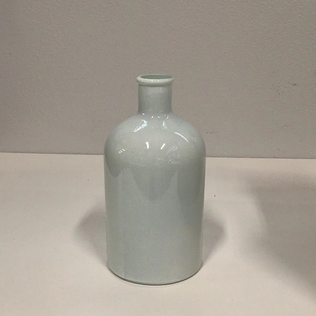 Petals And Blooms Home Decor Vases & Pots Light Blue/White Bottleneck Vase 1 Petals And Blooms Home Decor Vases & Pots Light Blue/White Bottleneck Vase