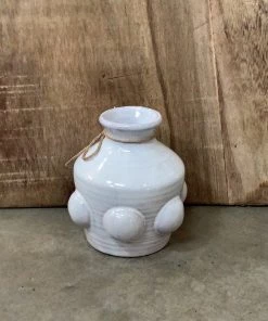 Petals And Blooms Decor Short Beaded Stem Vase