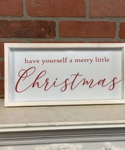 Petals And Blooms Home Decor Have Yourself A Merry Little Christmas Sign