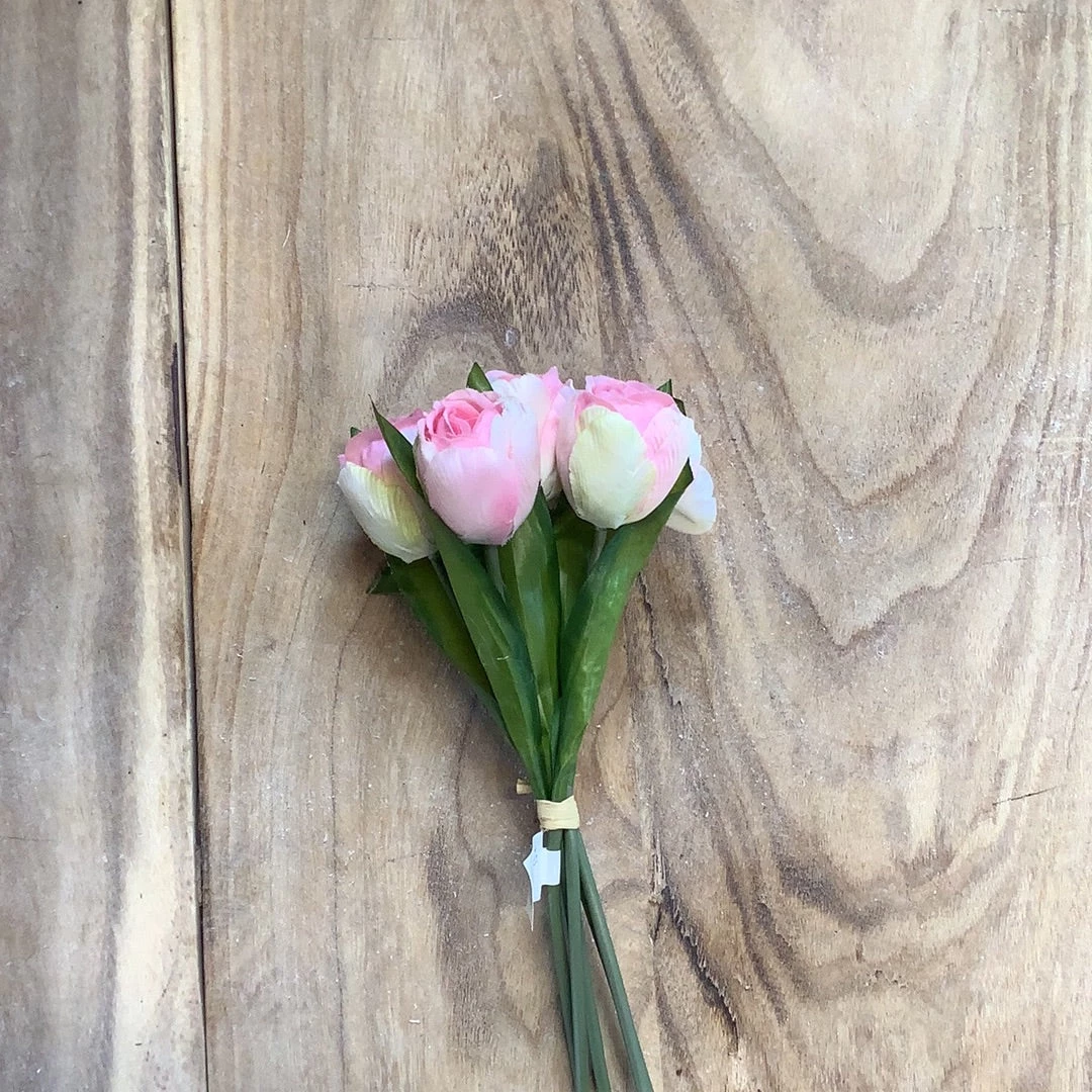 Petals And Blooms Home Decor Pink Tulip Bundle 6 Stems 10IN Greenery + Floral 1 Petals And Blooms Home Decor Pink Tulip Bundle 6 Stems 10IN Greenery + Floral