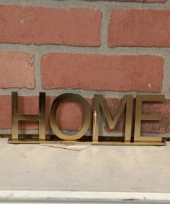 Petals And Blooms Home Decor Table Top Decor FAMILY Or HOME Gold Metal Tabletop Sign