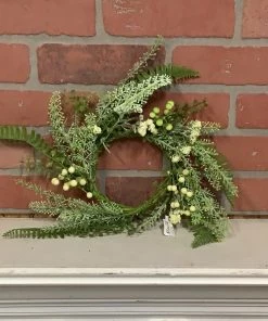 Petals And Blooms Home Decor Fern And Berry Candle Ring