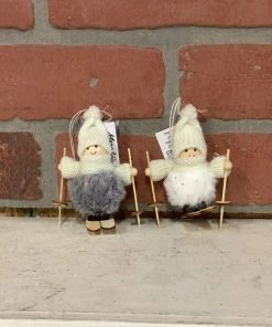 Petals And Blooms Home Decor Girl Ski Ornament Gnomes