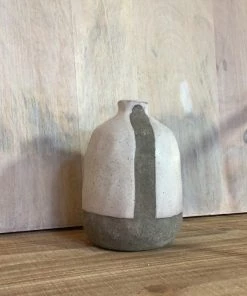 Petals And Blooms Decor Everyday Decor Medium White/Grey Bud Vase