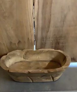 Petals And Blooms Home Decor Small Carved Wood Bowl Table Top Decor