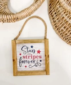 Petals And Blooms Home Decor Americana Hanging Wall Signs With Sayings