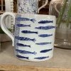 Petals And Blooms Decor Fish Blue Sea Mug