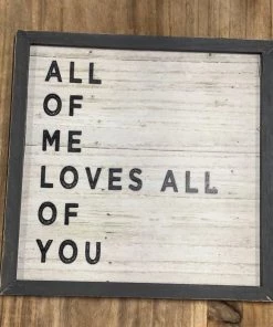 Petals And Blooms Home Decor Signs + Wall Decor Sentiment Pine Wood Framed Signs