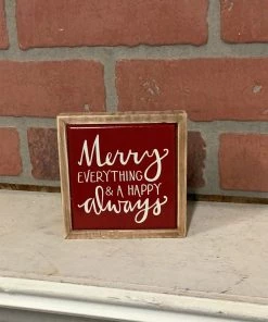 Petals And Blooms Home Decor Box Sign Mini - Happy Always