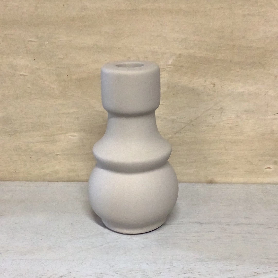 Petals And Blooms Decor Smooth Stoneware Candle Holder | Large 1 Petals And Blooms Decor Smooth Stoneware Candle Holder | Large