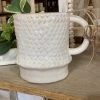 Petals And Blooms Decor Everyday Decor Weave Design Stoneware Mug