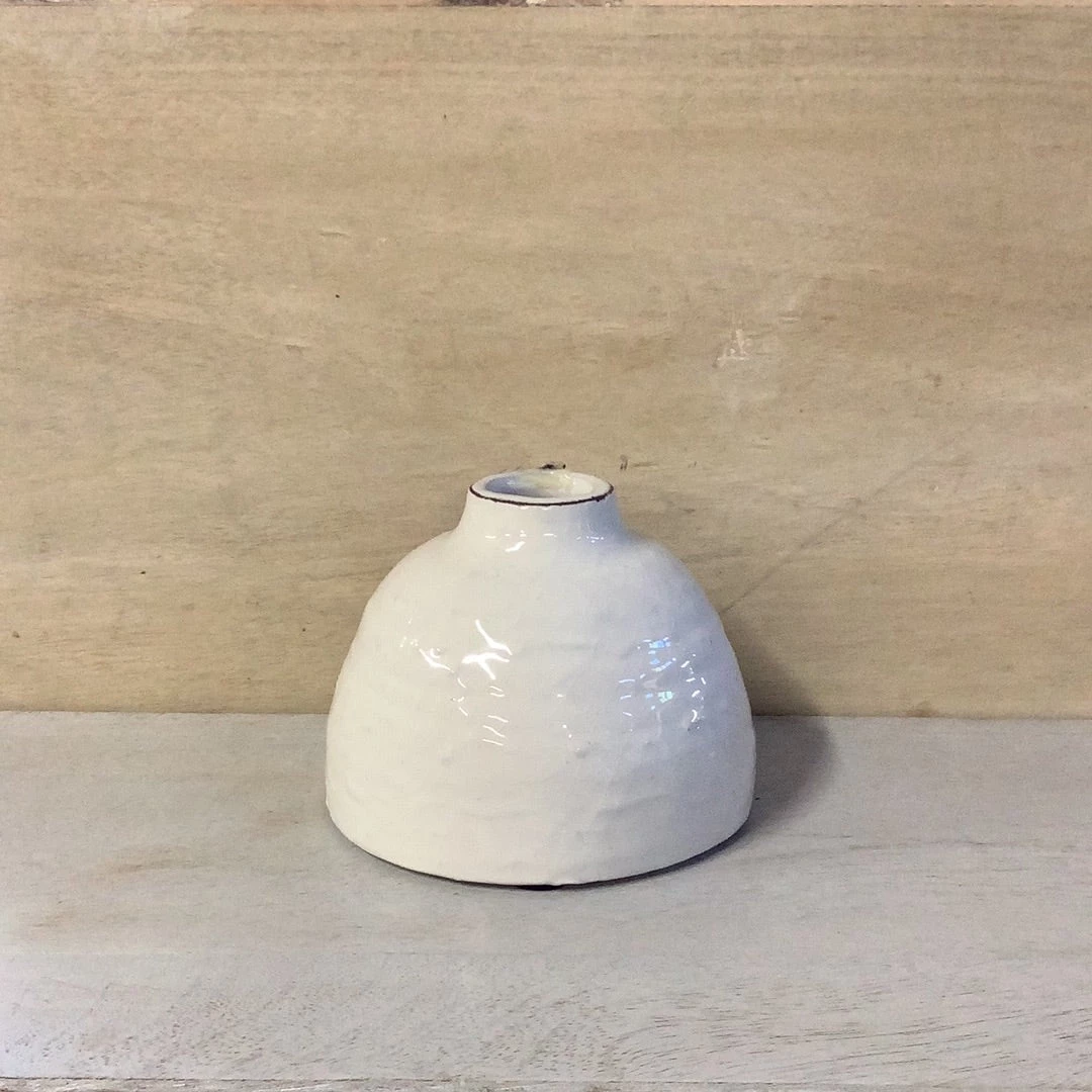 Petals And Blooms Decor Small Ceramic White Paper Mache Vase 1 Petals And Blooms Decor Small Ceramic White Paper Mache Vase