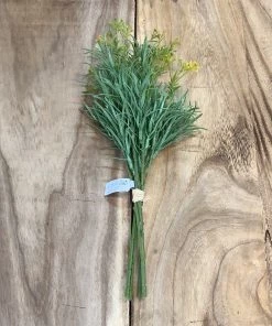 Petals And Blooms Home Decor Greenery + Floral Grass Bunch With Yellow Buds